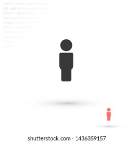 men vector icon 10 eps , Lorem ipsum Flat design