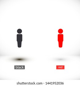 men vector icon 10 eps , Lorem ipsum Flat design