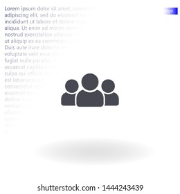 men vector icon 10 eps , Lorem ipsum Flat design