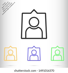 men vector icon 10 eps , Lorem ipsum flat design