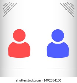 men vector icon 10 eps , Lorem ipsum flat design