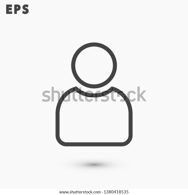 Vector Profile Icon Design Eps Stock Vector (Royalty