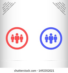 men vector icon , Lorem ipsum flat design