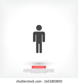 men vector icon . Lorem Ipsum Flat Design
