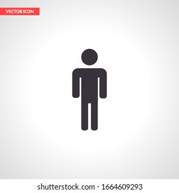 men vector icon . Lorem Ipsum Flat Design