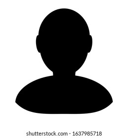 Men vector icon on white background