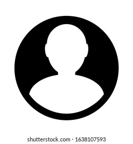 Men vector icon on white background