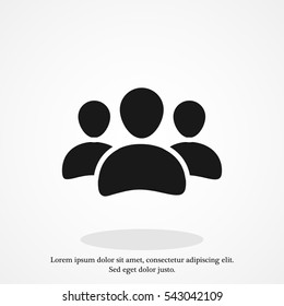 men vector icons, vector best flat icon, EPS