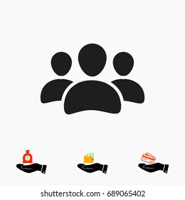men vector icons, vector best flat icon, EPS