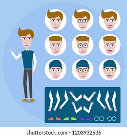 Men vector illustration set-ready to use