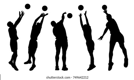 Men volleyball players 