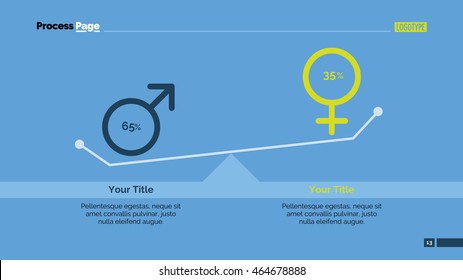 Men vs Women Diagram Slide Template