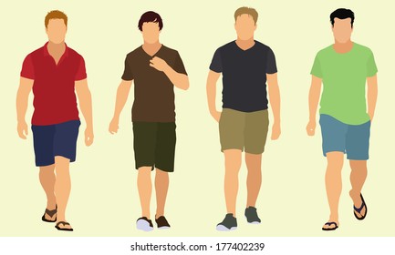 Men Walking