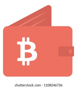 Men wallet with capital b sign, symbolizing bitcoin or other cryptocurrency transaction 

