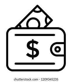 Men wallet isolated icon design