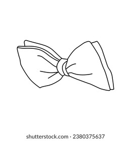 Men are wearing bow tie in his suits for formal, wedding, and other ceremony to look elegant. Ribbon accessory. Bow tie, butterfly tie icon. vector illustration. design on white background