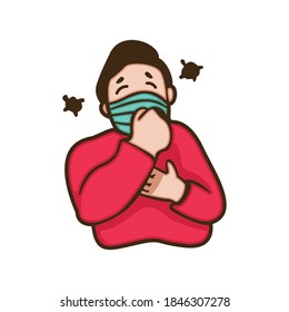 Men wearing masks protect against viruses
