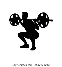 men weight lifting sport vector art