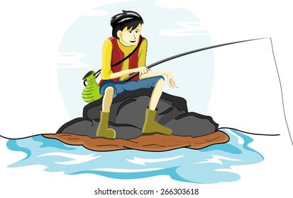 Men were fishing