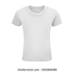 Men white and black t-shirt mockup. Front and back isolated on a white background. Black, gray and white front design. Vector template.