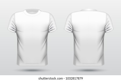 Men White Tshirt Vector Illustration Stock Vector (Royalty Free ...