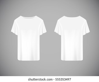 Similar Images, Stock Photos & Vectors of Blank white T-shirt template ...