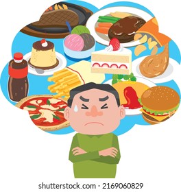 Men who are reluctant to eat for their health