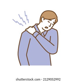 Men who suffer from painful stiff shoulders