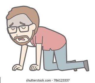 Men who are wearing eyeglasses and growing beards are depressed