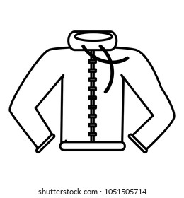 Men winter jacket icon