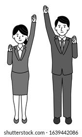 Men and women
Businessman 
I will do my best illustration