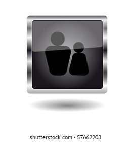 men and women button
