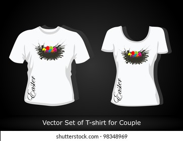 men and women design t-shirts, template