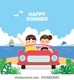 Men and Women Enjoyed at a Summer Resort