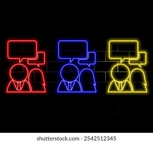 Men and women group, speech bubble talk. People crowd voice, blogging. Message noise, Network Connect Idea. Vector Abstract Background. Social Media communication, discussion, concept. Overlay color