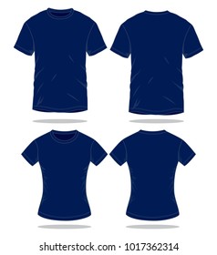 6173+ Plain Navy Blue T Shirt Template Front And Back Popular Mockups