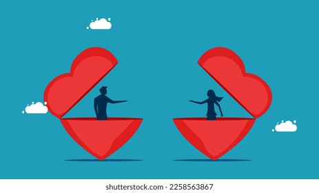 men and women open minded to talk. Open your mind to negotiate business. finance and investment 