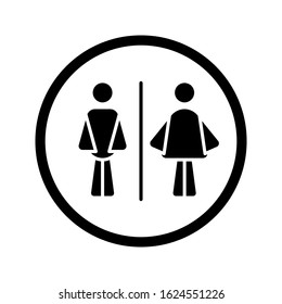 Men Women Restroom Icon Men Women Stock Vector (Royalty Free ...