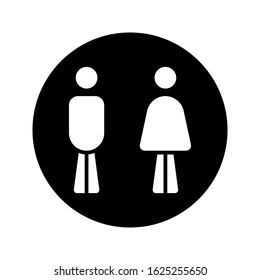 Men Women Restroom Icon Men Women Stock Vector (Royalty Free ...