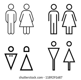 Similar Images, Stock Photos & Vectors of WC / Toilet door plate icon ...