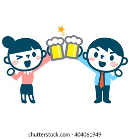 Men and women to toast