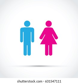 Men and women toilet sign