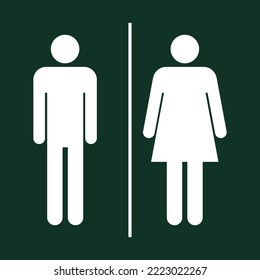 Men women toilet sign door sign