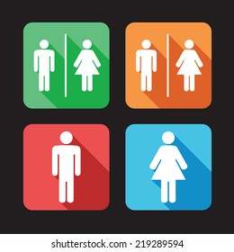 men and women toilet signs