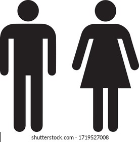 Men and women Toilet Symbol 