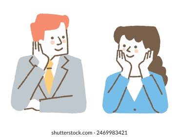 Men and women who are into their work_Colors