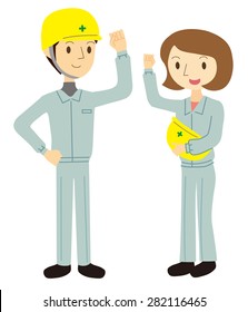 Men and women workers