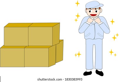 Hombres con ropa de trabajo motivados