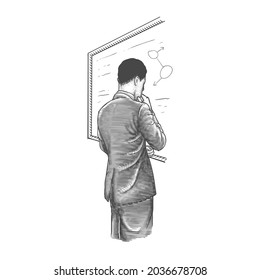 men work in the office