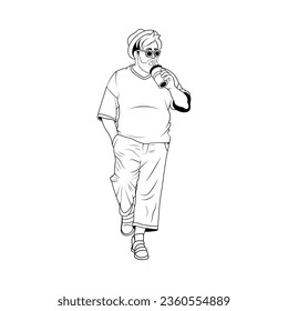 MEN YOUNG CHARACTERS MOCKUP TSHIRT ISOLATED CARTOON VECTOR
